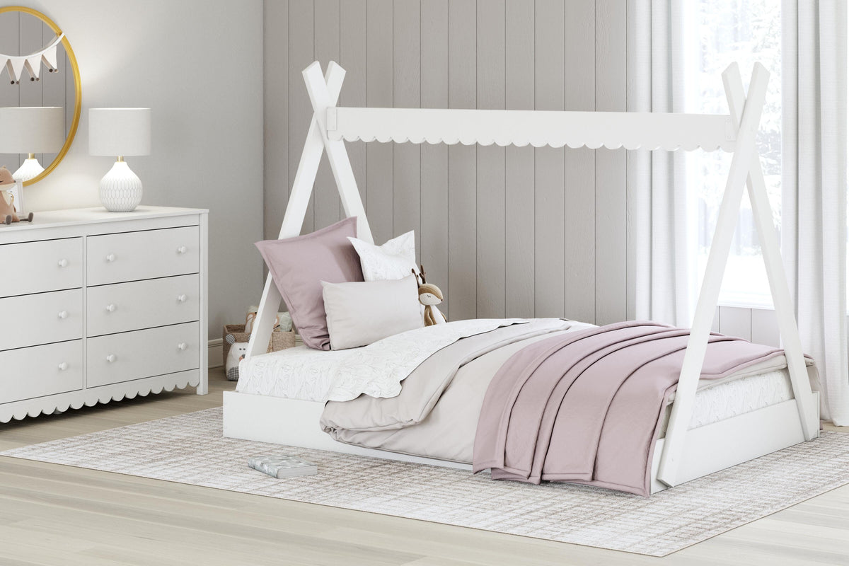 Hallityn Tent Bed - EB1810-122 - product view or room setting; only bed included (supplier image 5)
