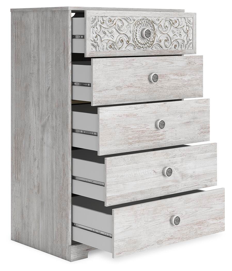 Paxberry Chest of Drawers - EB1811-245 - product view or room setting; only chest included (supplier image 2)