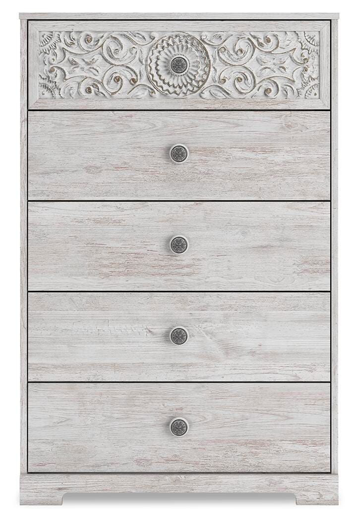Paxberry Chest of Drawers - EB1811-245 - product view or room setting; only chest included (supplier image 3)
