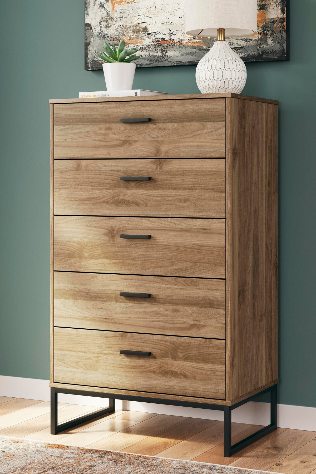 Deanlow Chest of Drawers - EB1866-245 - product view or room setting; only chest included (supplier image 2)