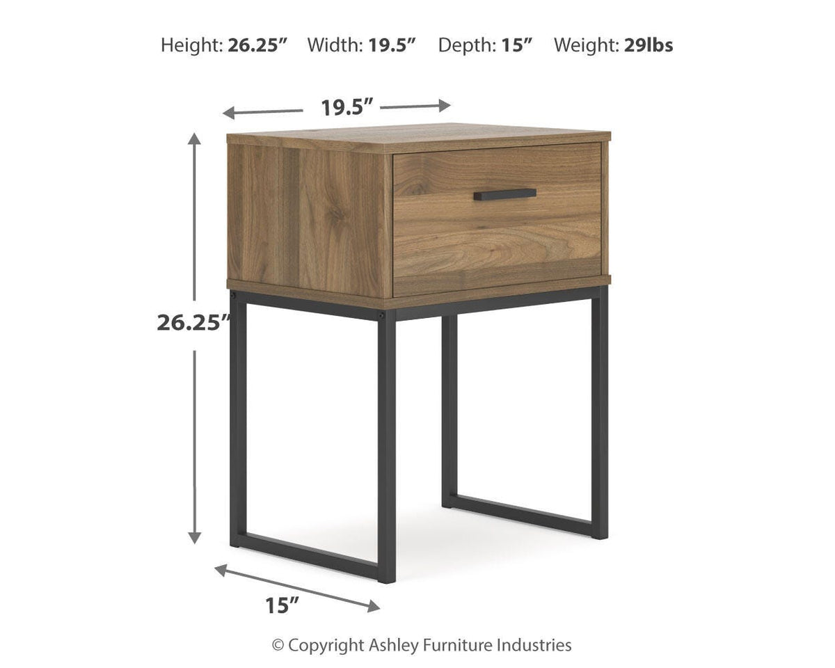 Deanlow Nightstand - EB1866-291 - approximate manufacturer dimensions (supplier image 10)