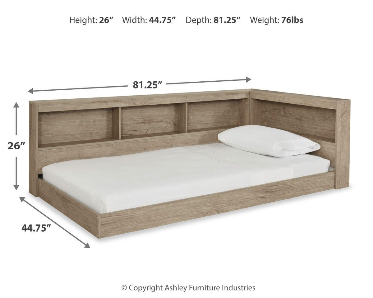 Oliah Bookcase Storage Bed