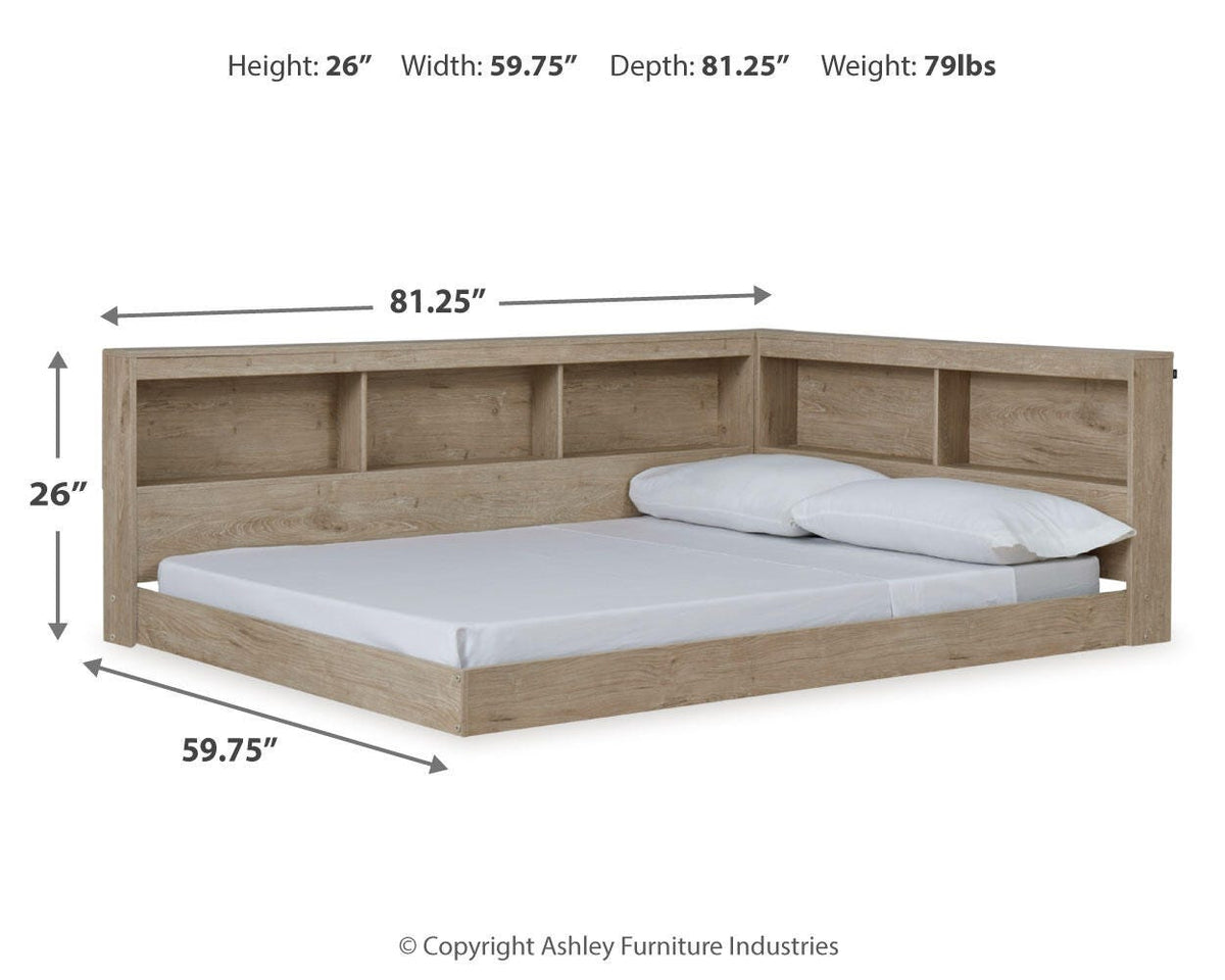 Oliah Bookcase Storage Bed