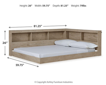 Oliah Bookcase Storage Bed