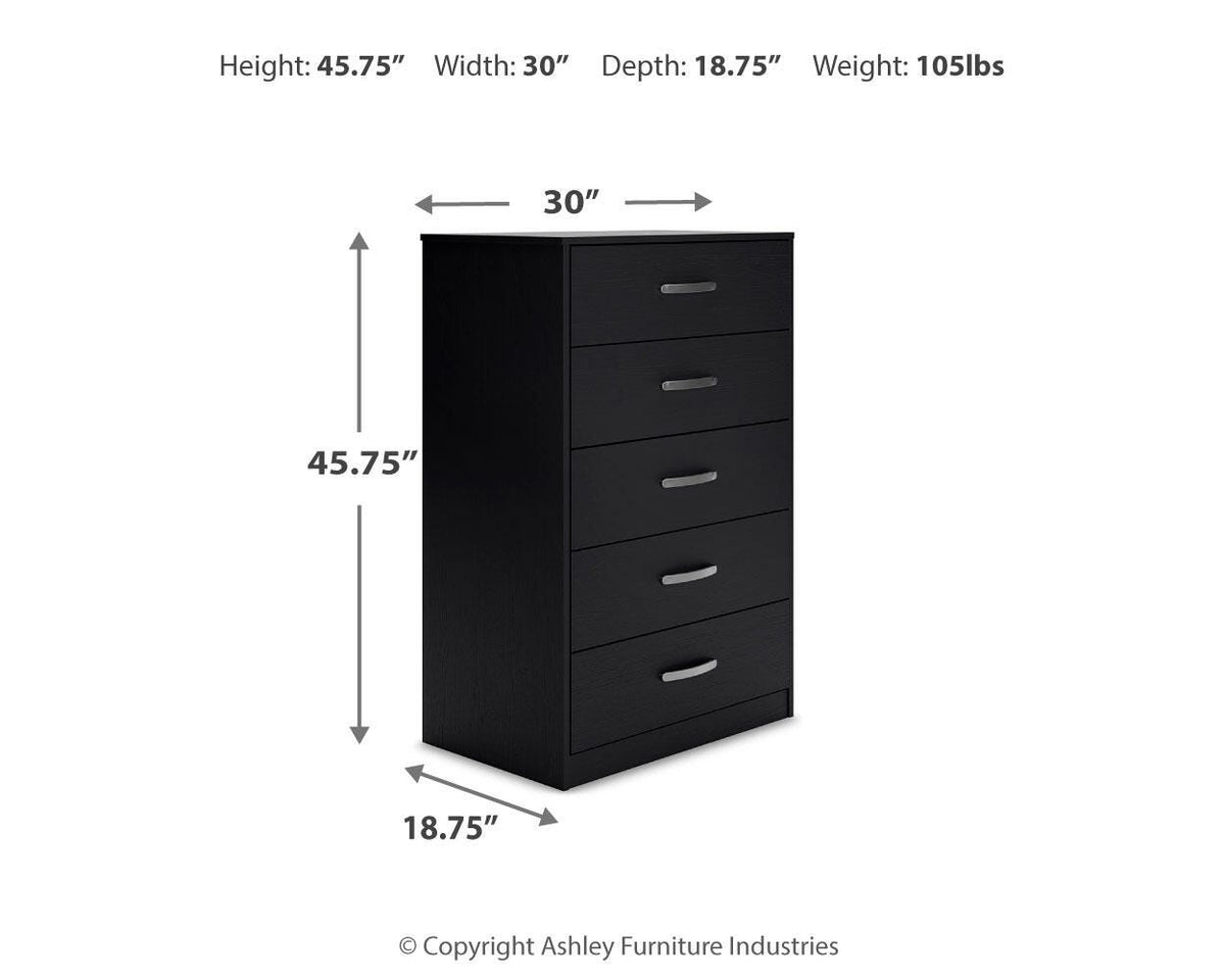 Finch Chest of Drawers - EB3392-245 - approximate manufacturer dimensions (supplier image 11)