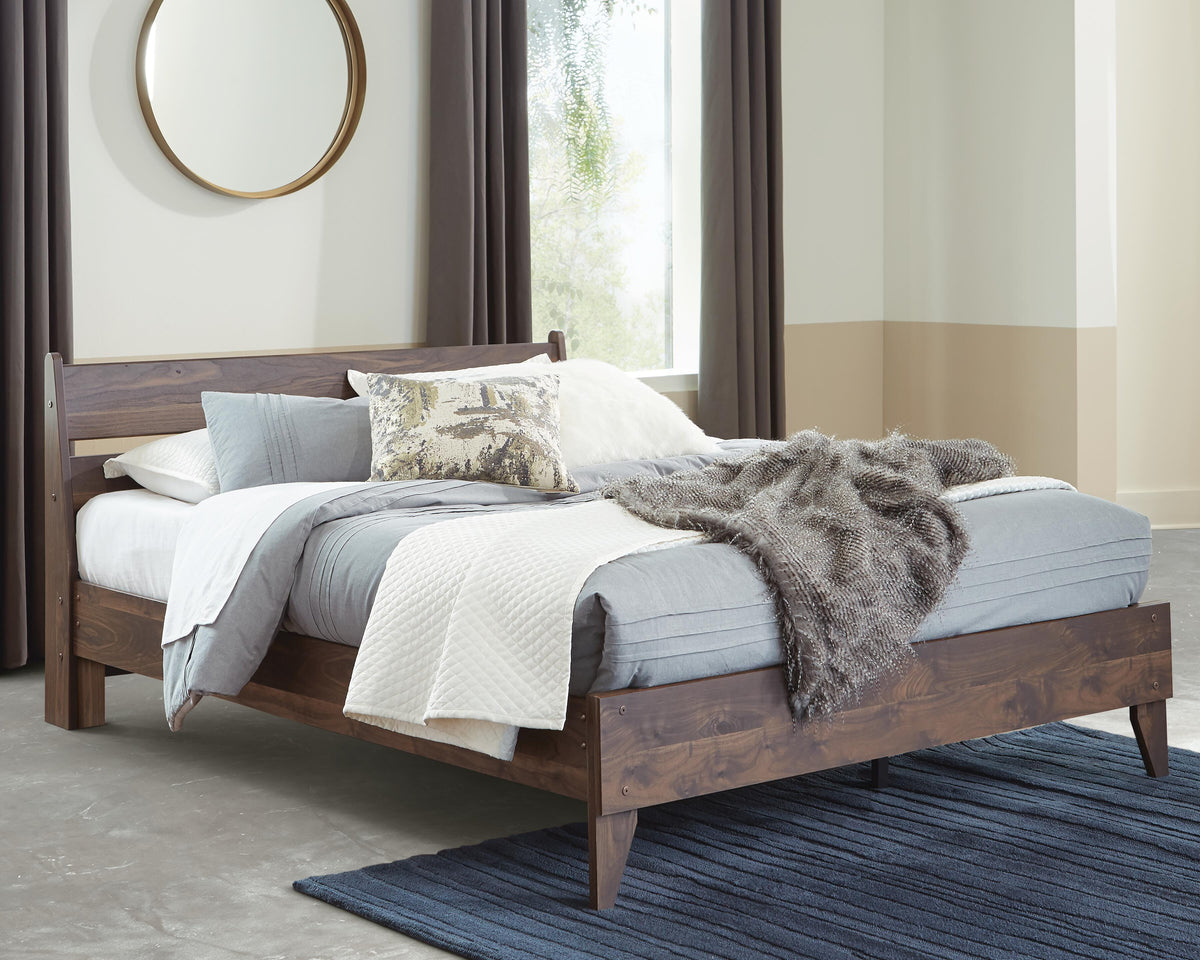 Calverson Queen Panel Platform Bed with Dresser and Nightstand - EB3660B3 - product view or room setting; complete kit and included component views (supplier image 22)