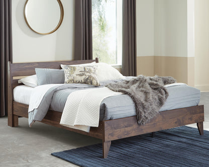 Calverson Queen Panel Platform Bed with Dresser and Nightstand - EB3660B3 - product view or room setting; complete kit and included component views (supplier image 22)