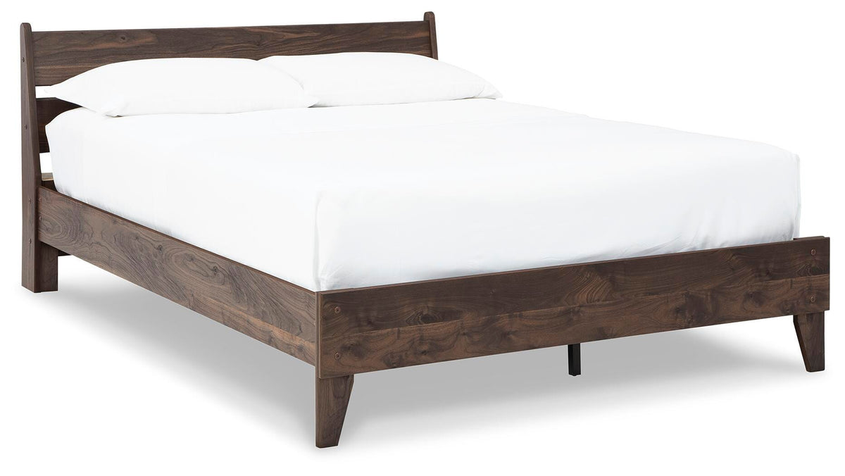 Calverson Queen Panel Platform Bed with Dresser and Nightstand - EB3660B3 - product view or room setting; complete kit and included component views (supplier image 11)