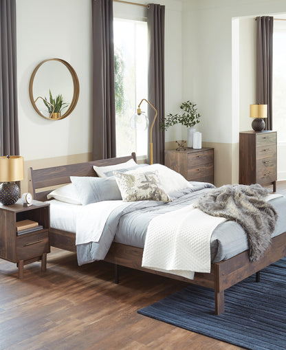 Calverson Queen Panel Platform Bed with Dresser and Nightstand - EB3660B3 - product view or room setting; complete kit and included component views (supplier image 51)