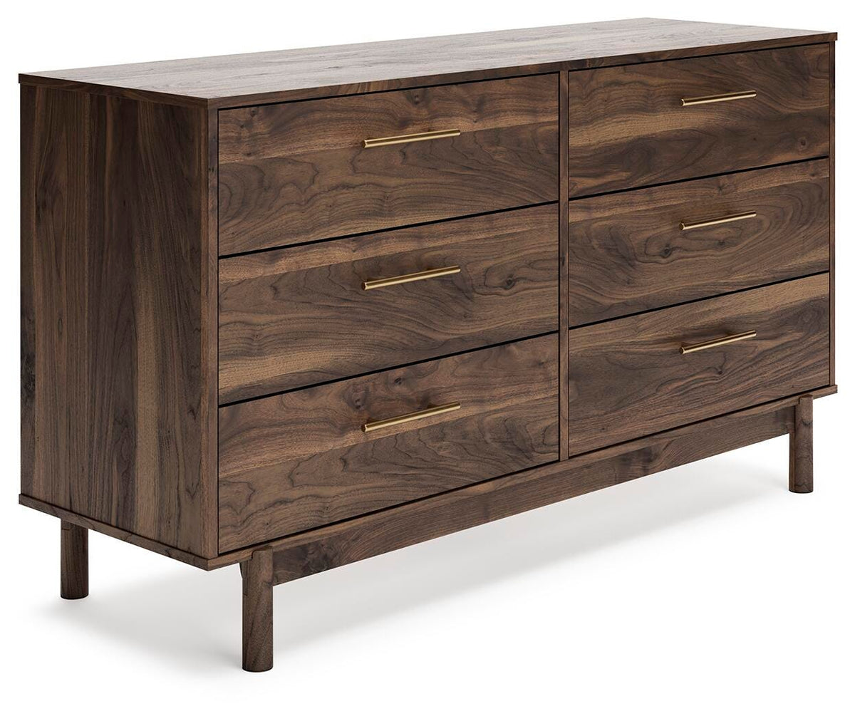 Calverson Queen Panel Platform Bed with Dresser and Nightstand - EB3660B3 - product view or room setting; complete kit and included component views (supplier image 3)