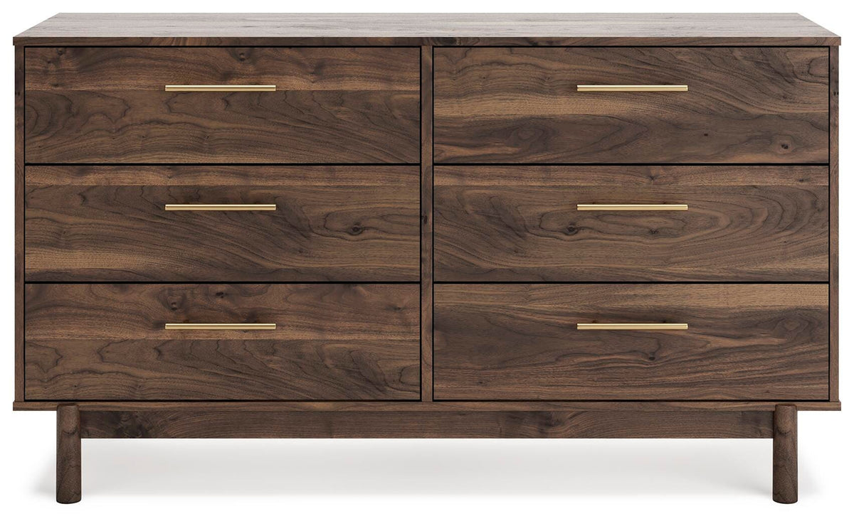 Calverson Queen Panel Platform Bed with Dresser and Nightstand - EB3660B3 - product view or room setting; complete kit and included component views (supplier image 2)