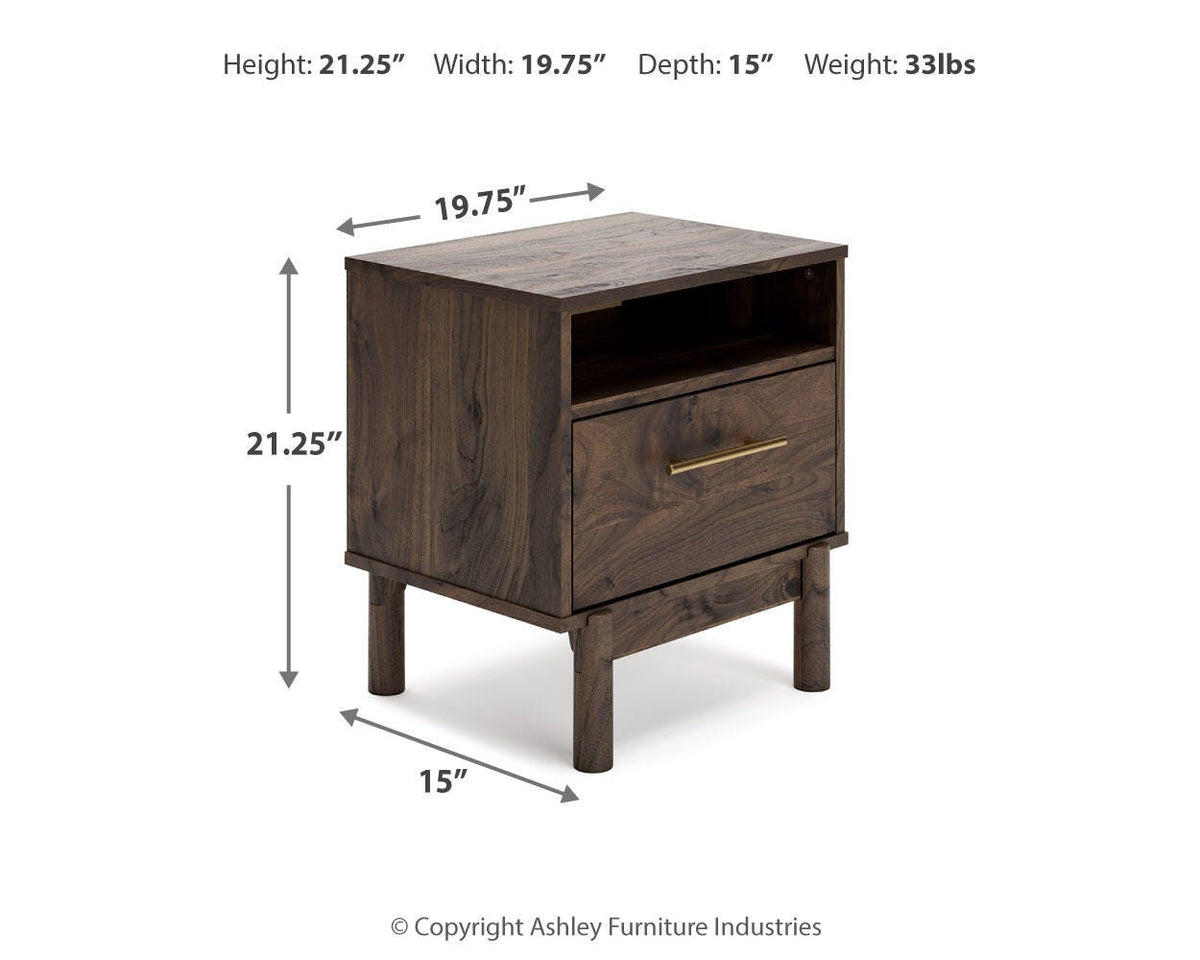 Calverson Queen Panel Platform Bed with Dresser and Nightstand - EB3660B3 - approximate manufacturer dimensions (supplier image 47)