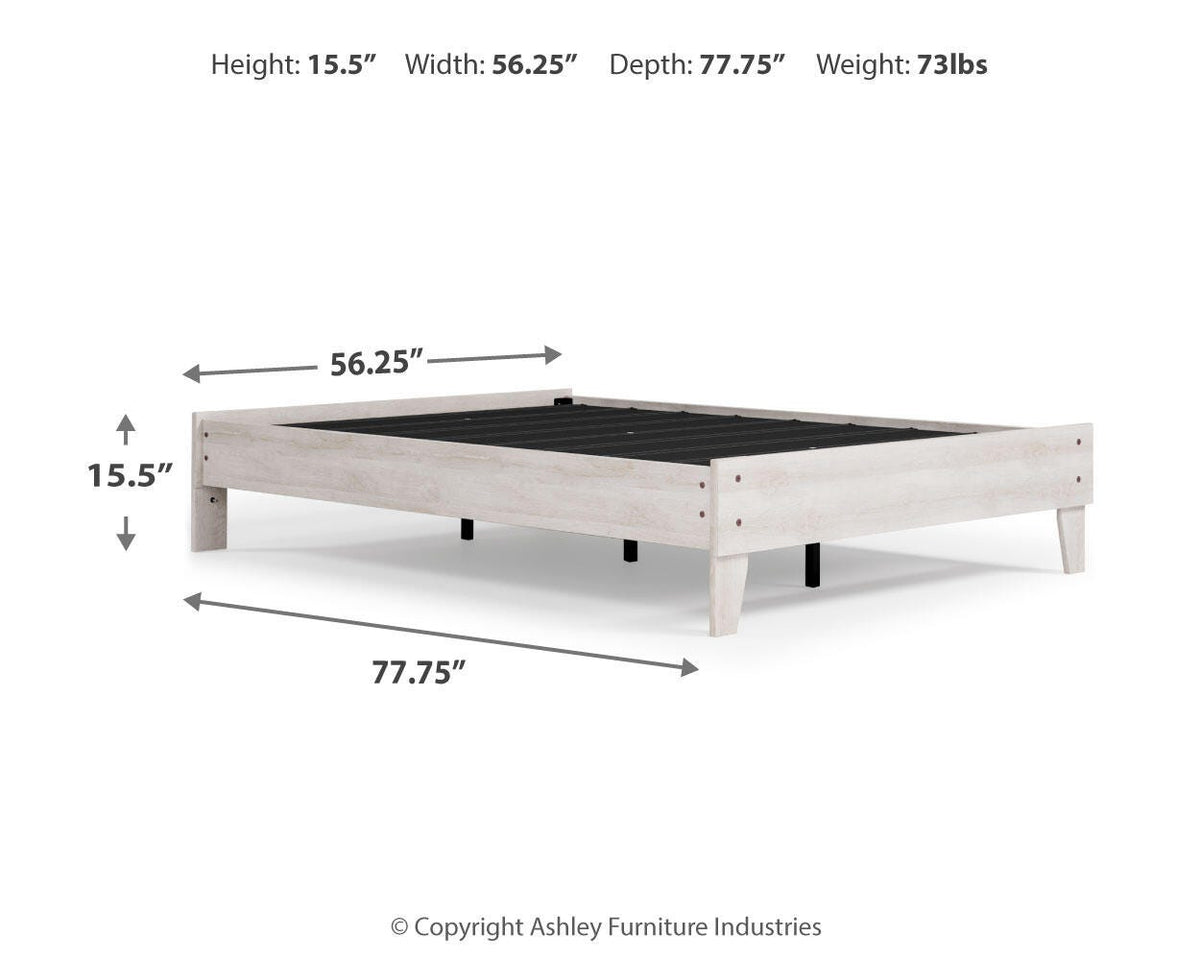 Shawburn Full Panel Bed with Chest - EB4121B4 - approximate manufacturer dimensions (supplier image 23)