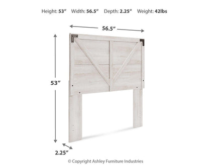 Shawburn Full Panel Bed with Chest - EB4121B4 - approximate manufacturer dimensions (supplier image 36)