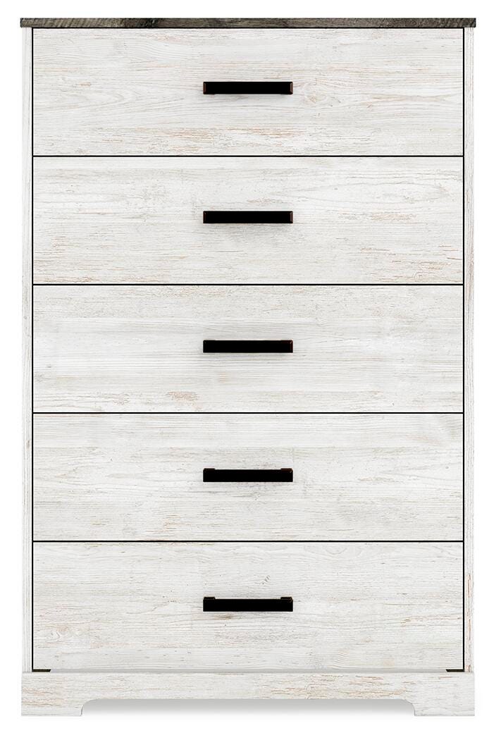 Shawburn Full Panel Bed with Chest - EB4121B4 - product view or room setting; complete kit and included component views (supplier image 8)