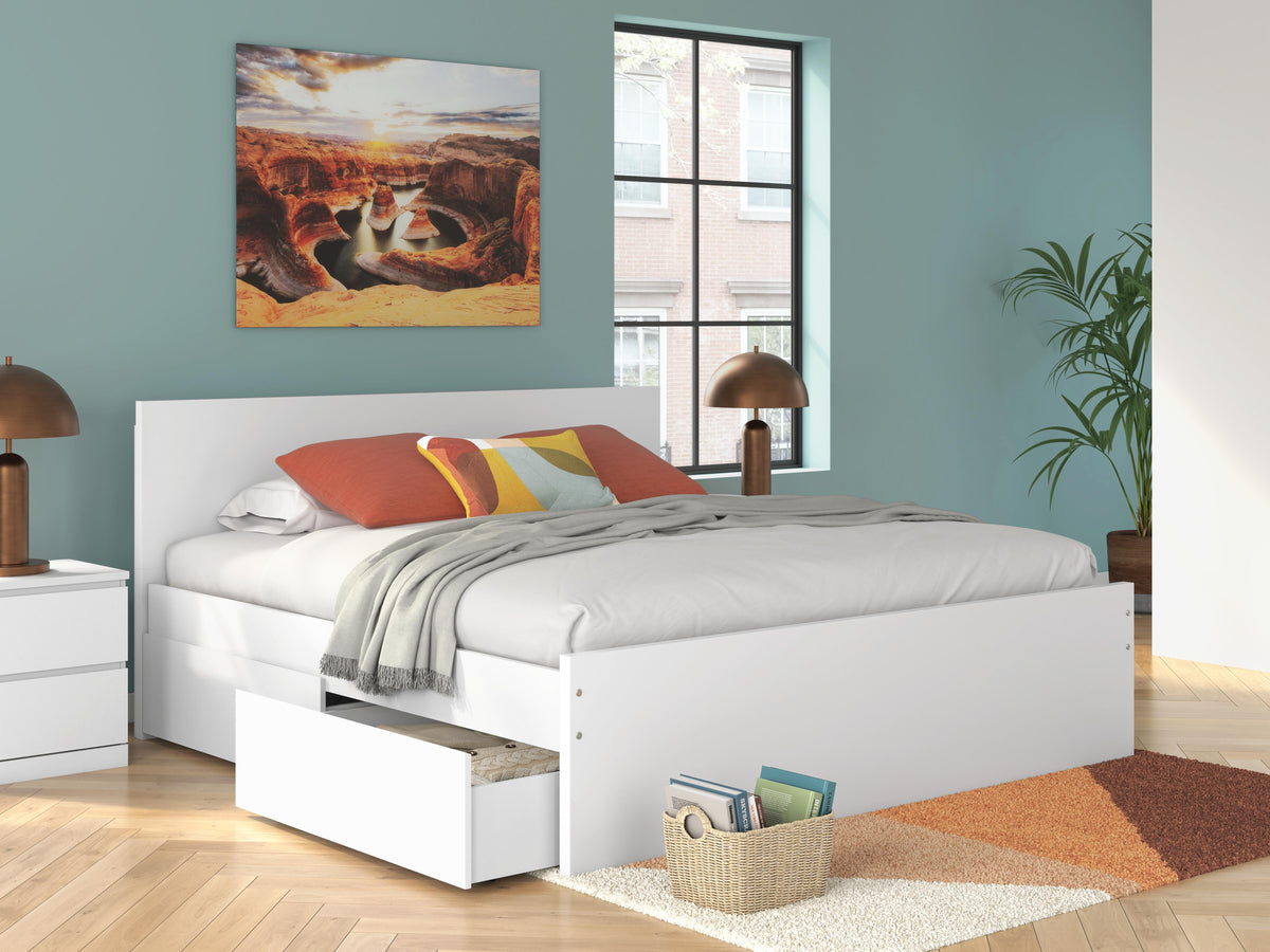 Onita Panel Platform Bed with Storage