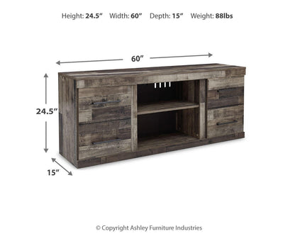 Derekson 60" TV Stand - EW0200-268 - approximate manufacturer dimensions (supplier image 9)