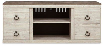 Willowton 60" TV Stand - EW0267-268 - product view or room setting; only tv stand included (supplier image 4)