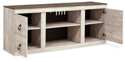 Willowton 60" TV Stand - EW0267-268 - product view or room setting; only tv stand included (supplier image 3)