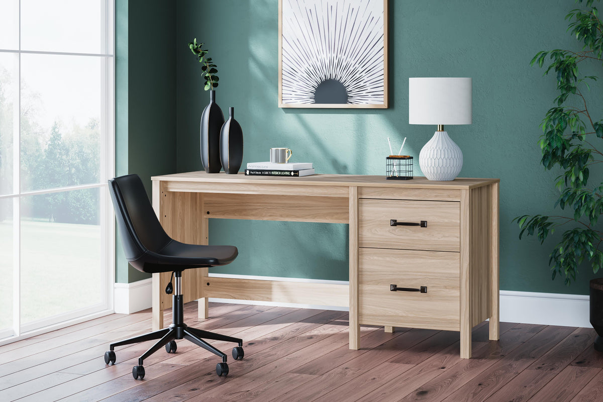 Battelle 60" Home Office Desk - H3929-134 - product view or room setting; only desk included (supplier image 2)