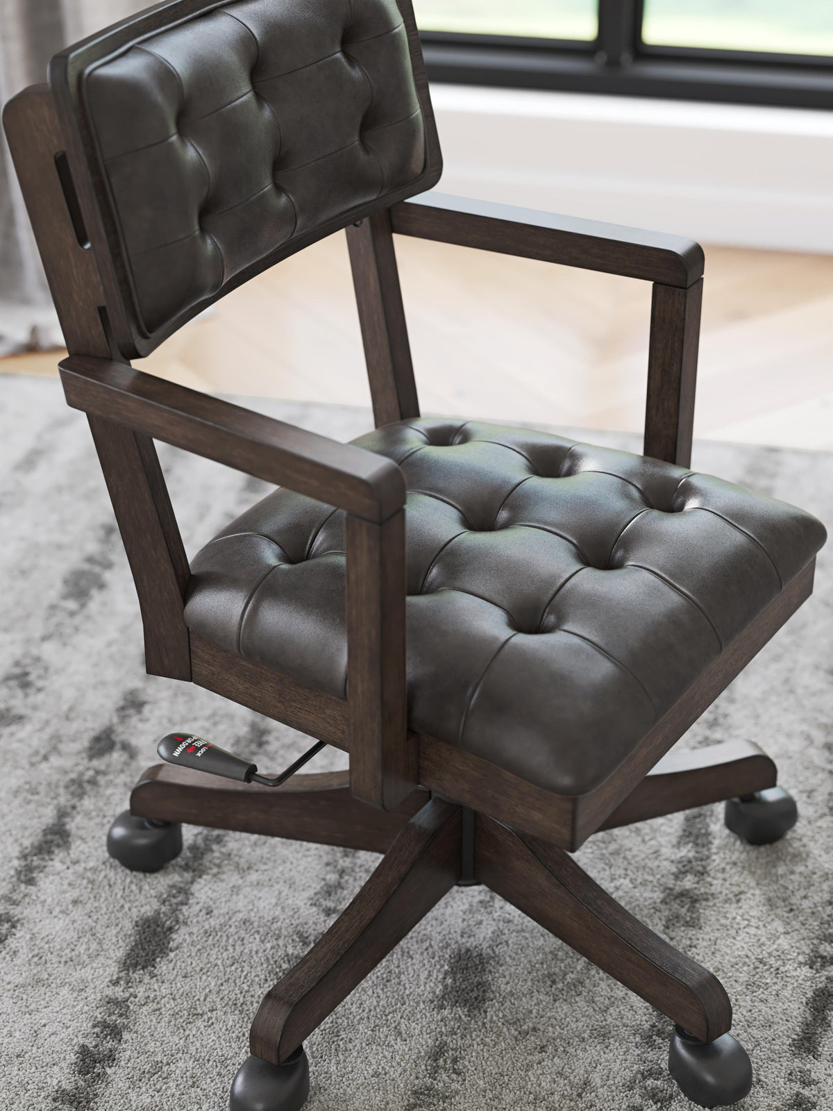 Breckington Home Office Desk Chair - H556-01A - finish or detail (supplier image 8)
