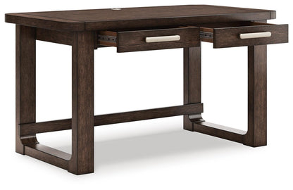Breckington 56" Home Office Desk - H556-44 - product view or room setting; only desk included (supplier image 3)