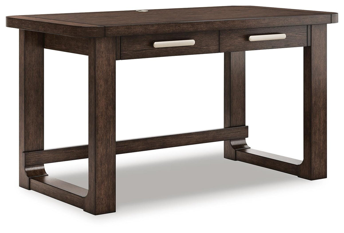 Breckington 56" Home Office Desk - H556-44 - product view or room setting; only desk included (supplier image 1)