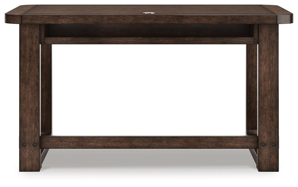 Breckington 56" Home Office Desk - H556-44 - product view or room setting; only desk included (supplier image 7)