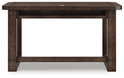 Breckington 56" Home Office Desk - H556-44 - product view or room setting; only desk included (supplier image 7)