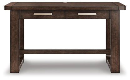 Breckington 56" Home Office Desk - H556-44 - product view or room setting; only desk included (supplier image 4)