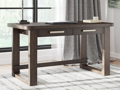 Breckington 56" Home Office Desk - H556-44 - product view or room setting; only desk included (supplier image 2)