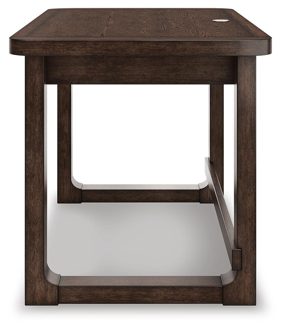 Breckington 56" Home Office Desk - H556-44 - product view or room setting; only desk included (supplier image 8)