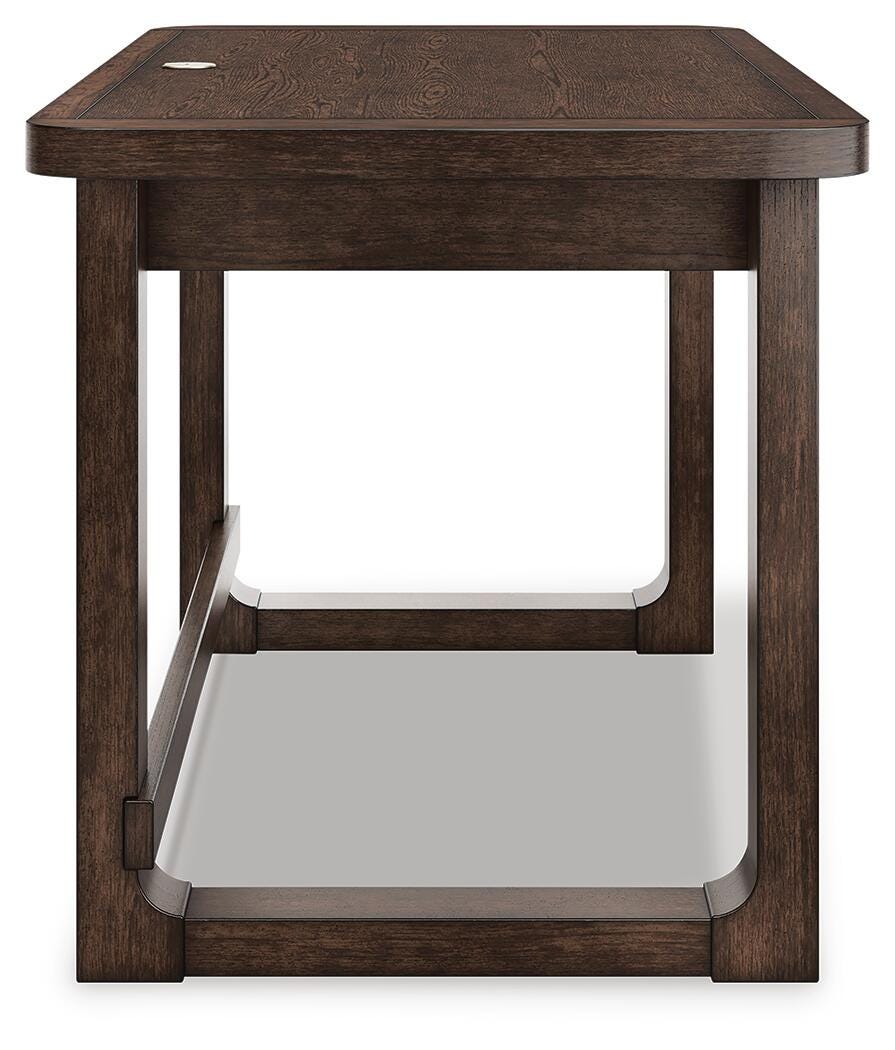 Breckington 56" Home Office Desk - H556-44 - product view or room setting; only desk included (supplier image 6)