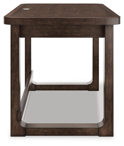 Breckington 56" Home Office Desk - H556-44 - product view or room setting; only desk included (supplier image 6)