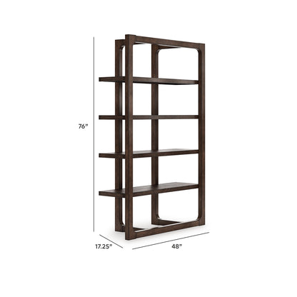 Breckington 76" Bookcase - H556-70 - approximate manufacturer dimensions (supplier image 10)