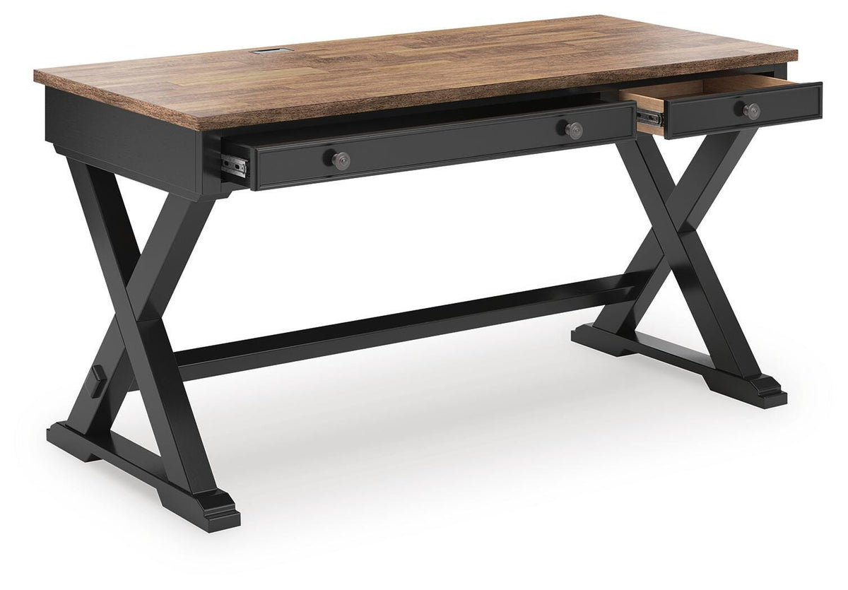 Wildenauer 60" Home Office Desk - H664-34 - product view or room setting; only desk included (supplier image 2)