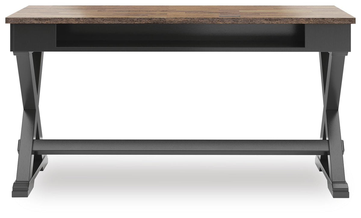Wildenauer 60" Home Office Desk - H664-34 - product view or room setting; only desk included (supplier image 5)