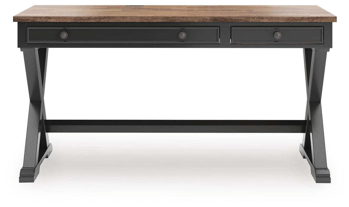 Wildenauer 60" Home Office Desk - H664-34 - product view or room setting; only desk included (supplier image 3)