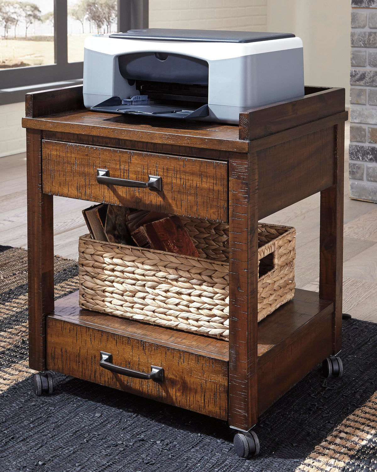 Baldridge Printer Stand - H675-11 - product view or room setting; only printer stand included (supplier image 2)