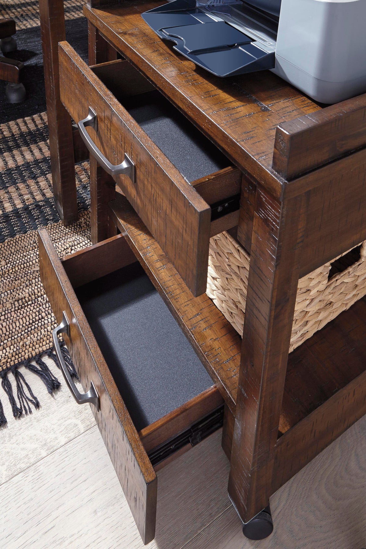 Baldridge Printer Stand - H675-11 - finish or detail (supplier image 3)