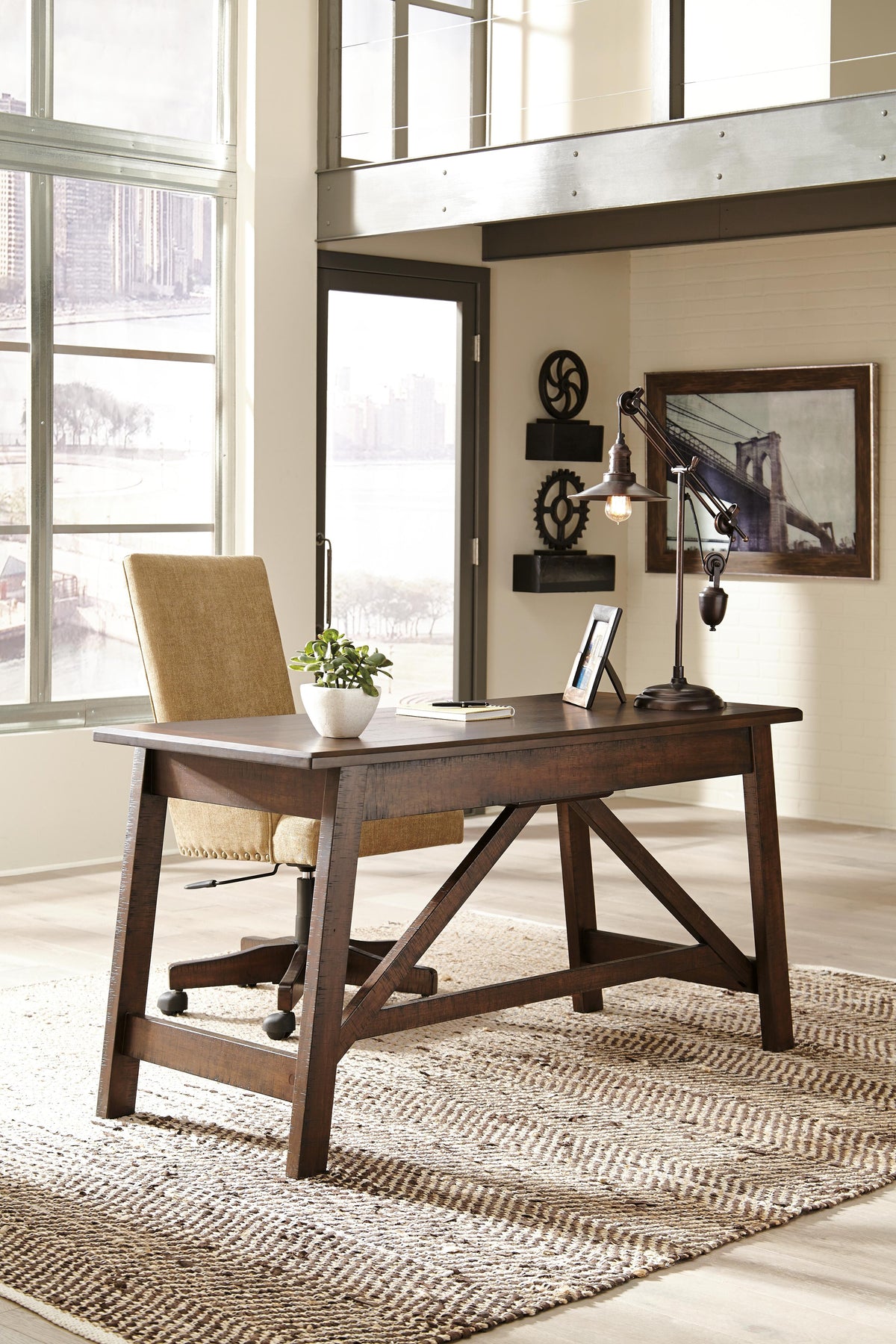 Baldridge Home Office Desk - H675-44 - product view or room setting; only desk included (supplier image 11)