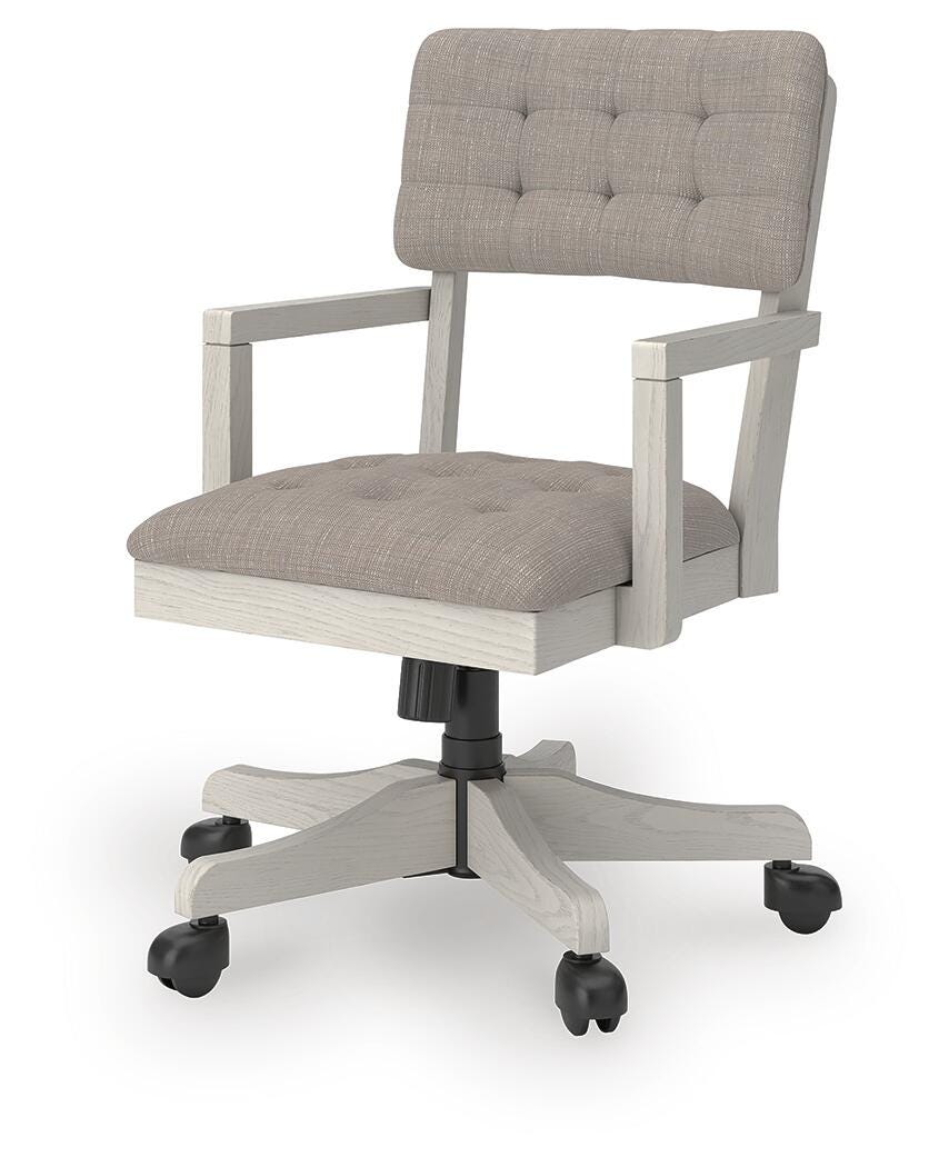 Robbinsdale Home Office Desk Chair - H742-01A - product view or room setting; only chair included (supplier image 3)