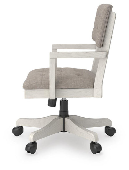 Robbinsdale Home Office Desk Chair - H742-01A - product view or room setting; only chair included (supplier image 6)