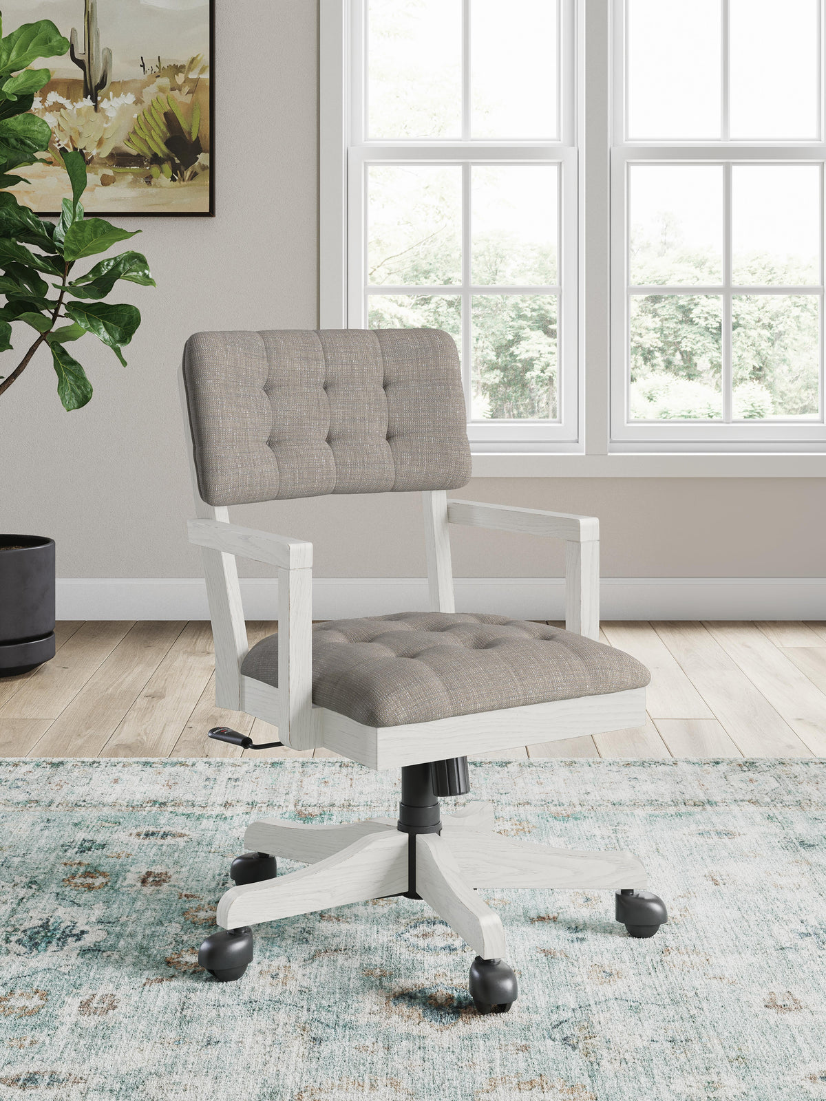 Robbinsdale Home Office Desk Chair - H742-01A - product view or room setting; only chair included (supplier image 2)