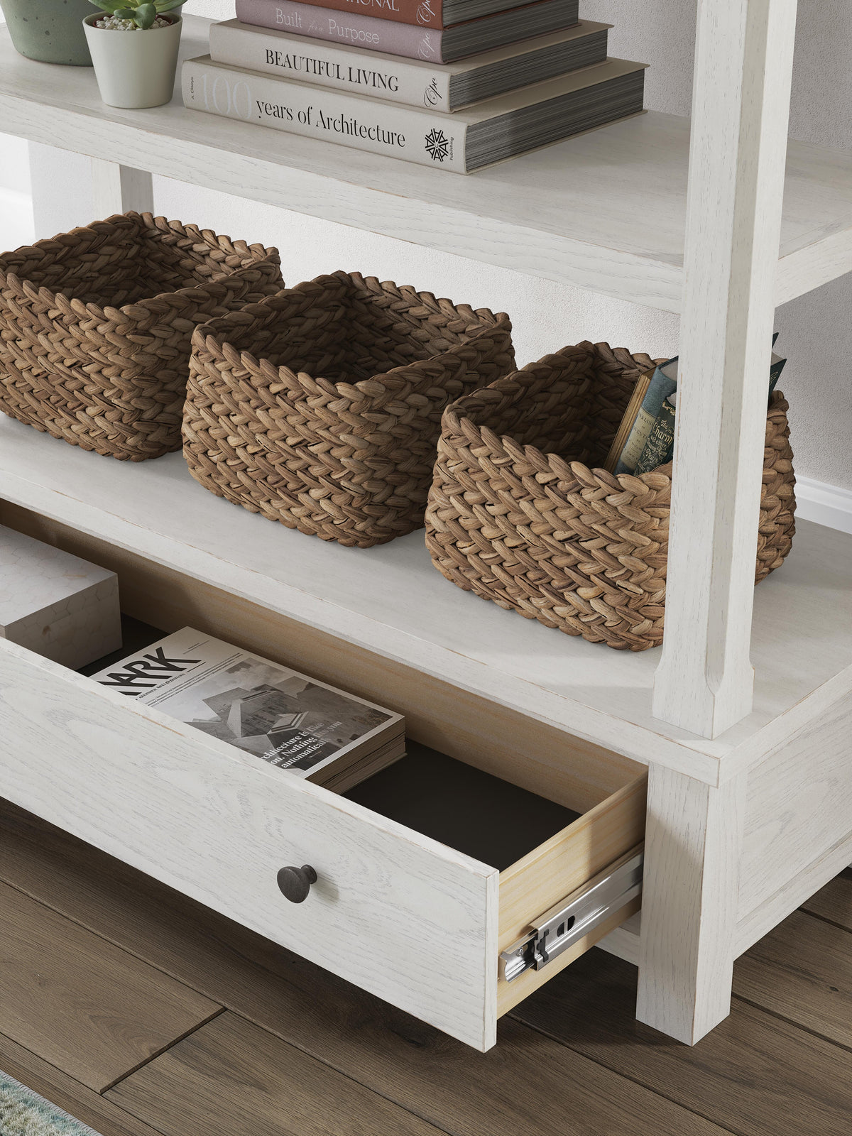 Robbinsdale 75" Bookcase - H742-70 - finish or detail (supplier image 9)