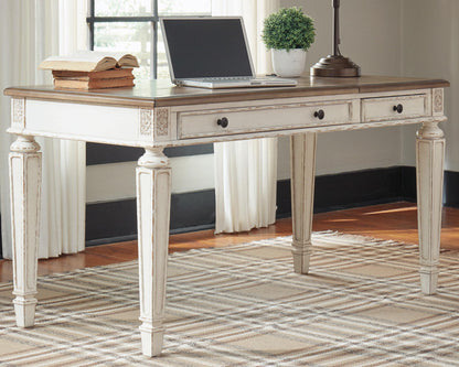 Realyn Home Office Lift Top Desk - H743-134 - product view or room setting; only desk included (supplier image 2)