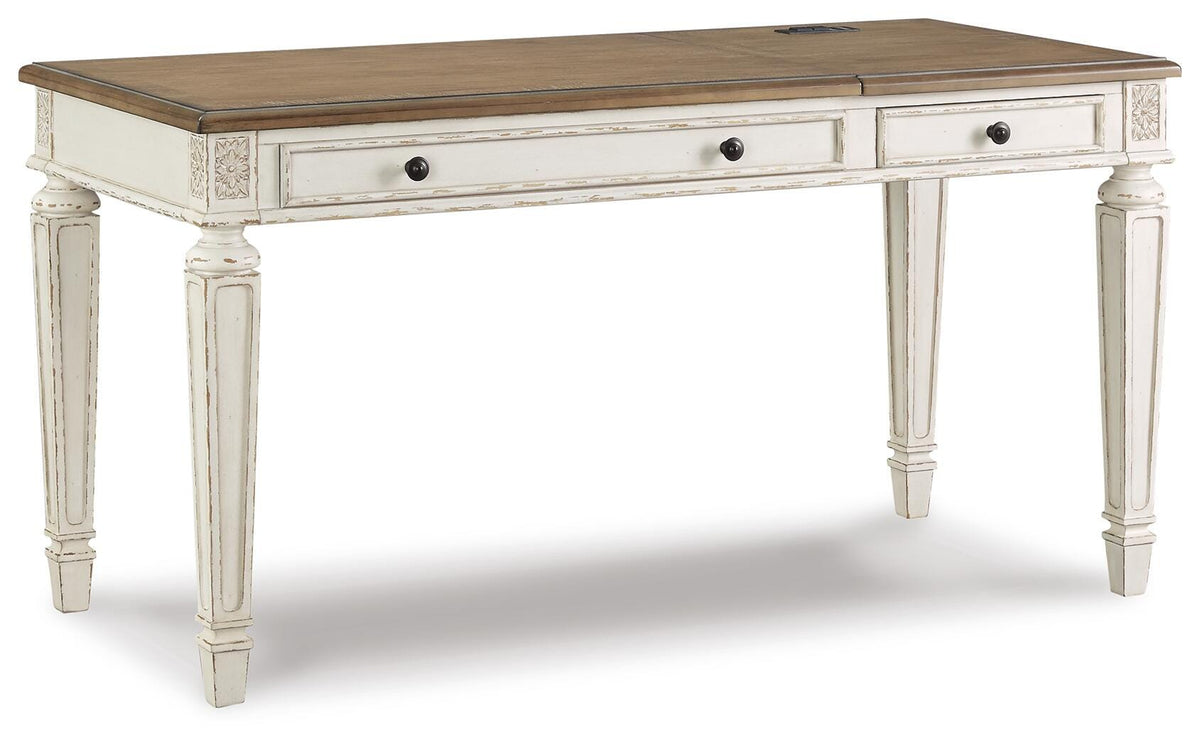 Realyn Home Office Lift Top Desk - H743-134 - product view or room setting; only desk included (supplier image 1)