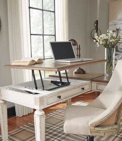 Realyn Home Office Lift Top Desk - H743-134 - finish or detail (supplier image 9)