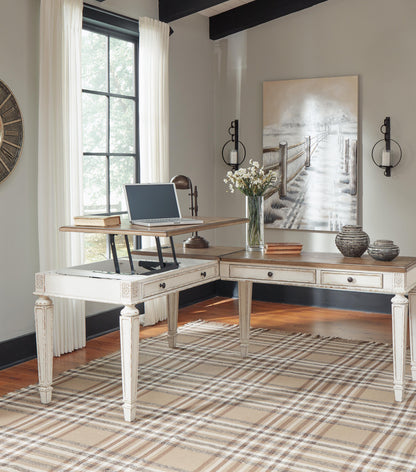 Realyn Home Office Lift Top Desk - H743-134 - product view or room setting; only desk included (supplier image 7)