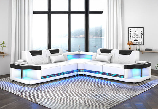 Sabrina Leather Sectional